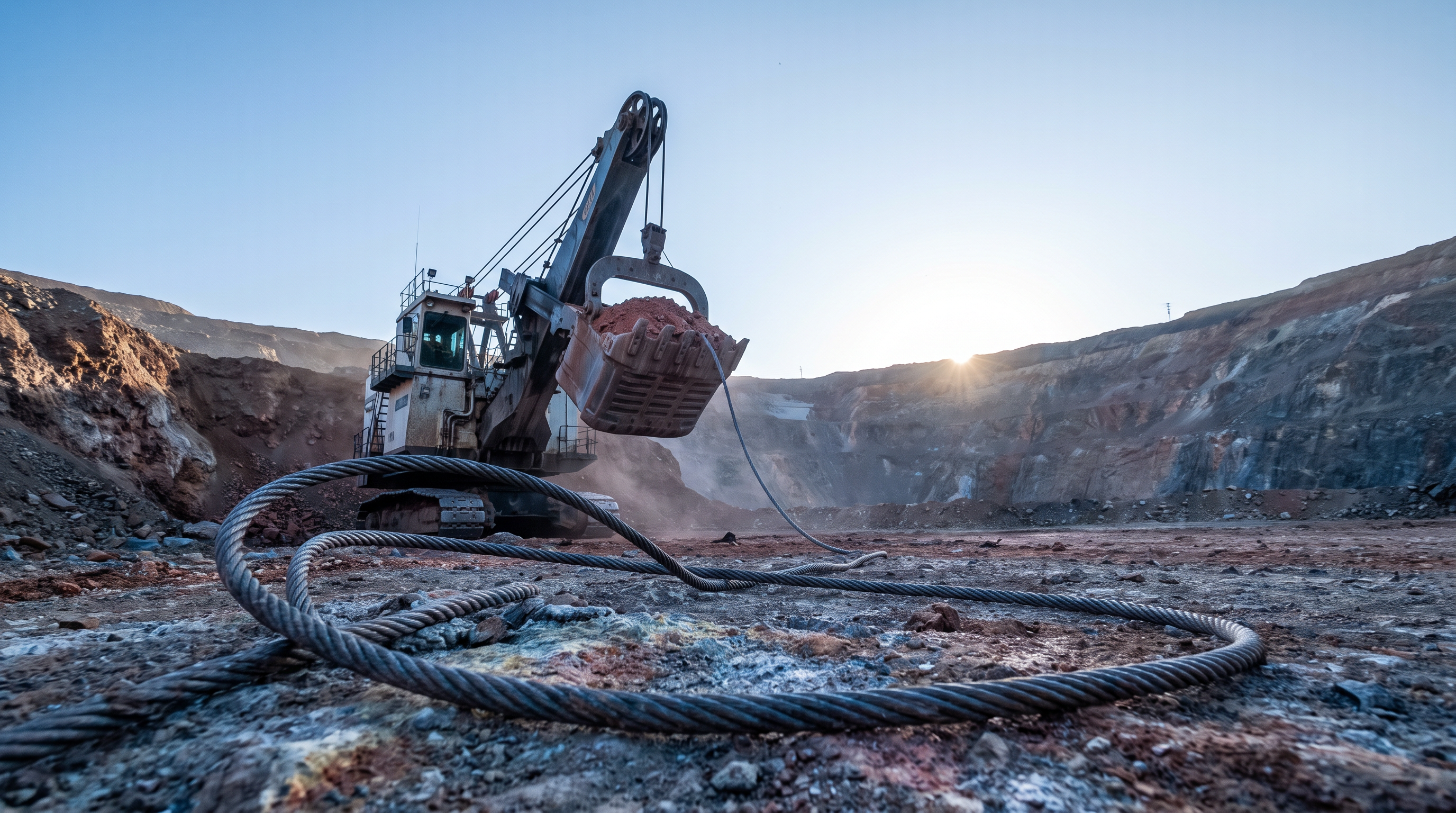 Editorial cover illustration for "Ero Copper (ERO): 49% Cash Flow Increase Cuts Leverage", using refined raw materials and natural elements to interpret its central idea.