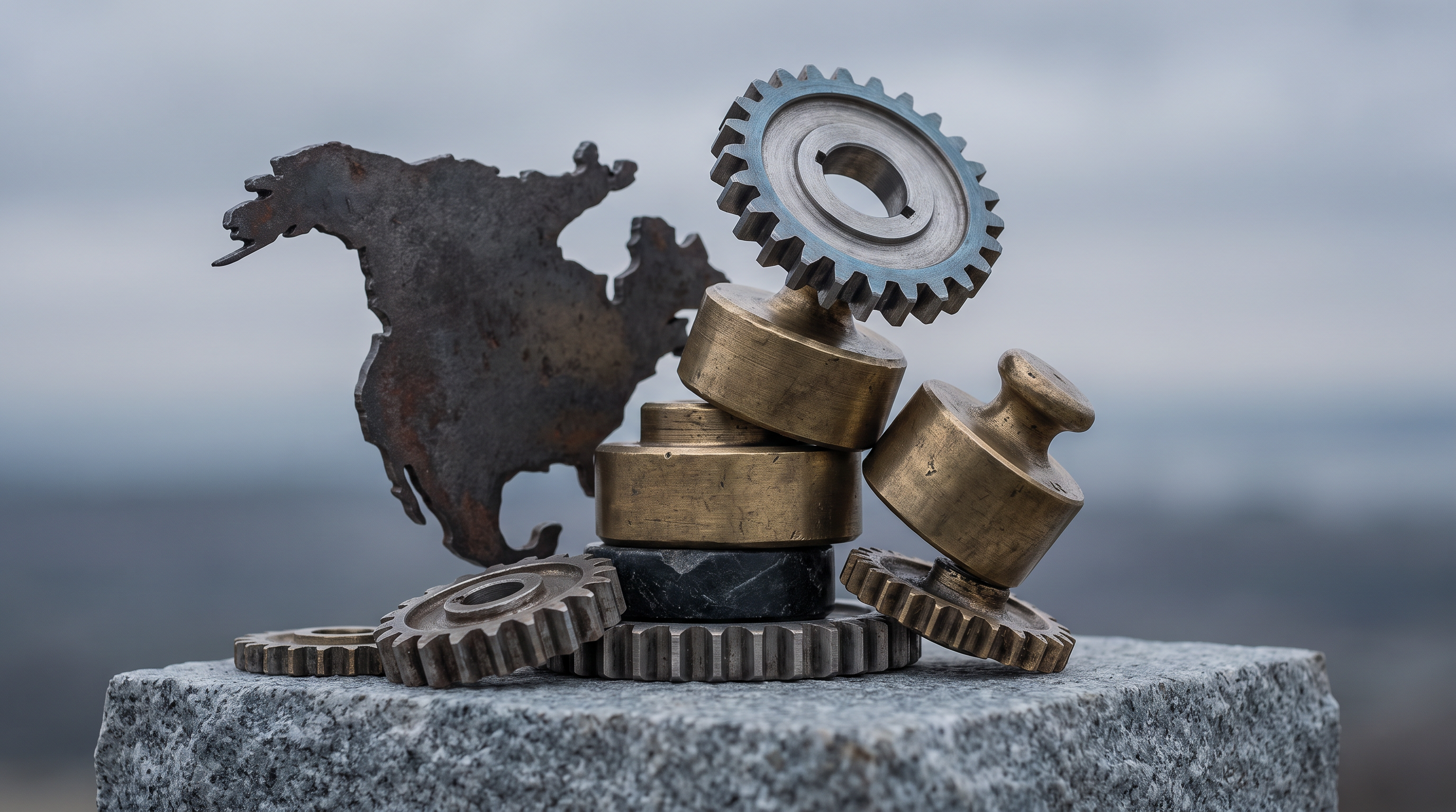 Editorial cover illustration for "Late Expansion Drives High Multiples in US Markets", using monumental enterprise scale and financial infrastructure to interpret its central idea.